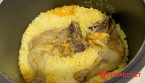 cách nấu cơm gà bằng nồi cơm điện
