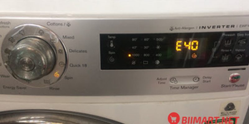 Lỗi E40 Máy Giặt Electrolux xử lý nhanh trong 30 phút